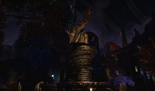 thebeautyoftamriel: Sotha Sil’s Clockwork City, at night.A place full of wonder, but also full