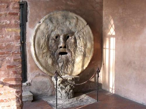 historyarchaeologyartefacts:‘Bocca della veritá’, this curious Roman artefact scared liars for centu