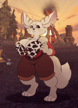 stunnerpone:  Miska Commission for @hgbeeks of his lovely vulpera, Miska!I had so much fun drawing a vulpera for the first time! ♥ 