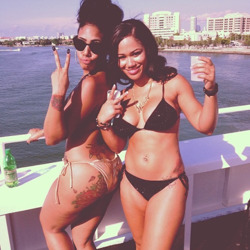 kingzluvsbigbootyqueenz-deactiv:  Daffini Evans & Kitti Kouture 