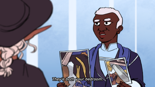 kieranquigley: thats my mom [image description: multiple drawings of Lucretia talking to Taako in he