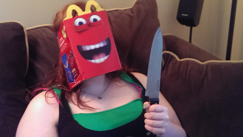 theclearlydope:The new McDonald’s Happy Meal boxes scare the piss out me. [via]