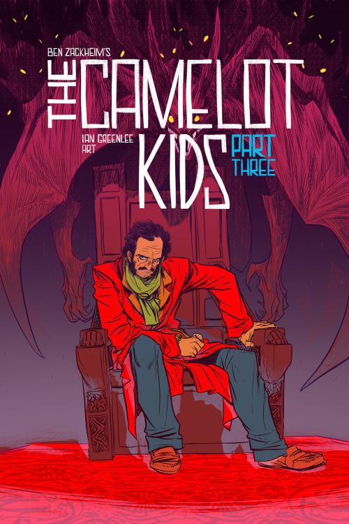 The fantastic cover to The Camelot Kids: Part Three. Illustrated by Nathan Fox.