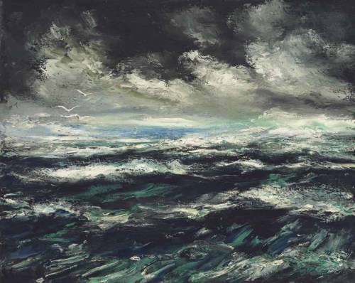 birthdaywhiskey:Maurice de Vlaminck (French, 1876-1958), Marine. Oil on canvas, 73 x 92 cm.