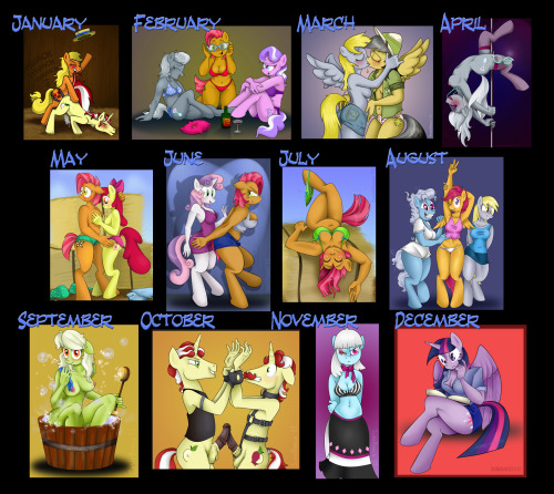 Whew! A year in review… note that January was the last month I made a pic without the use of a tablet. What do y'all think?