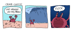 whoiskasey: there are so many relatable comics for humans, but absolutely NONE for crabs. Lucky for you I am here to fix that