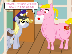 nopony-ask-mclovin:  Worried about what the letter say? nah.I just want to know… what is the size of Helga’s oven???  X3