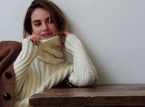mikaeled:Lily James Telegraph BTS