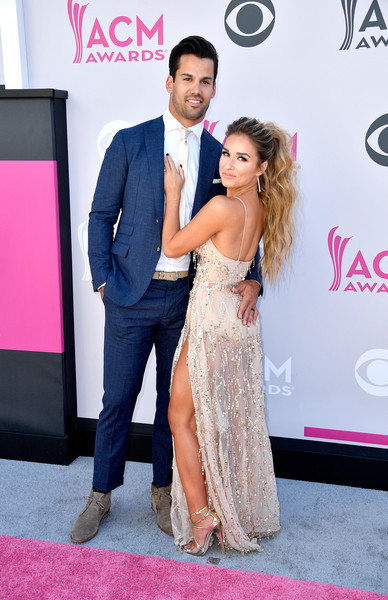 ericandjessienews:  NFL player Eric Decker and singer Jessie James Decker attend the 52nd Academy Of Country Music Awards at Toshiba Plaza on April 2, 2017 in Las Vegas, Nevada.