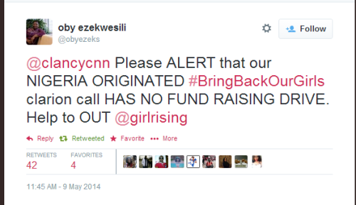 atane: Obiageli Ezekwesili is letting Ramaa Mosley and Girl Rising know that she has seen their frau