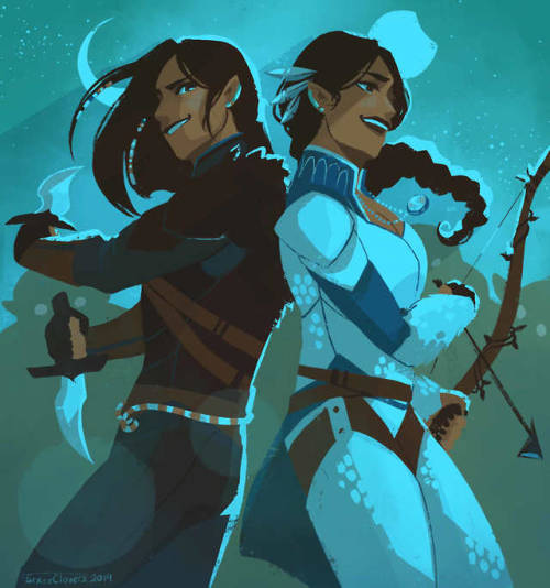nottmygoblindaughter: sixofclovers: You were right!! and we always love dnd twins [Image Description