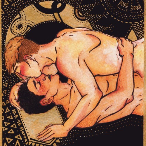 salangaani:  Sadly my scanner hates me and disagreed to get the skin shades exactly right but oh, well. I am too lazy to fight against it anymore.Jeanmarco for my half of art trade with the amazing thugbishie ♥ 