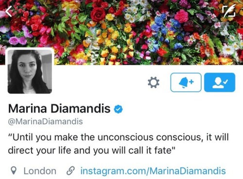 marinasdaily: marinasdaily: marinasdaily: Marina Diamandis changed her header and bio on Twitter may