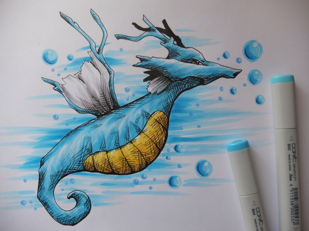 youngjusticer:  Kingdra sleeps deep on the ocean floor to gather its energy. Breloom