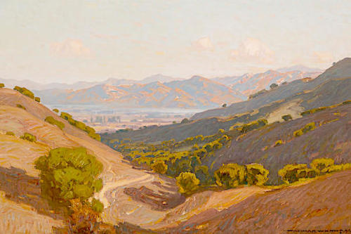 paintingbox: WILLIAM WENDT (1865-1946) Road to the Valley 24 1/8 x 36 in 