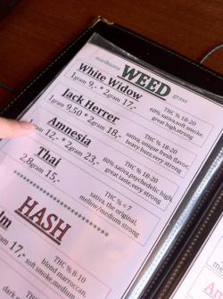 cannabis-lover:  What you can order in Amsterdam!