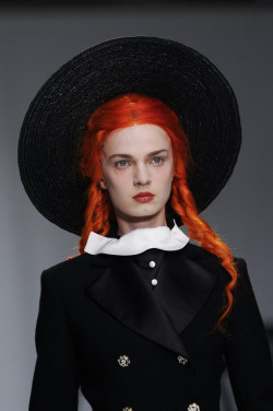 deadthing:  creepcansleep:  mermaidcunt:  lesbeehive:   Les Beehive – London Fashion Week Day 5 – Meadham Kirchhoff RTW Spring 2014   PERFECT.  WTF MISSING ORANGE HAIR SO BADLY