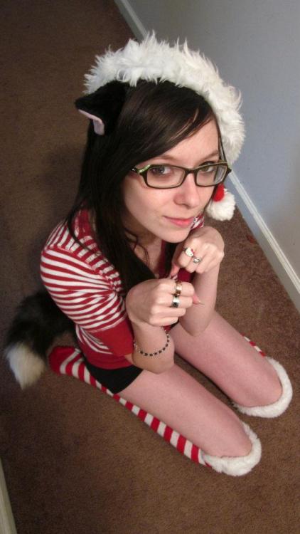 kittensightings:  christmas kitty by ~yourlittlefailure 