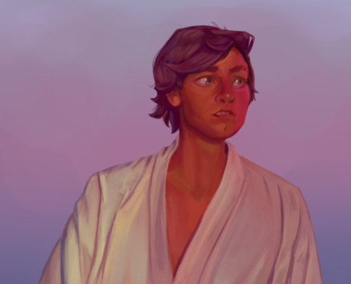 lard-art:Hey uh @ star wars why you keeping me from doing my homework smhLuke color study because I 