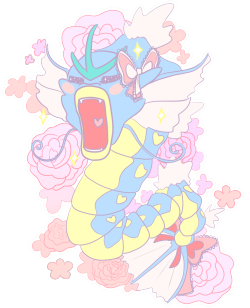sycamon: gyarudos!!!! please tell me this hasn’t been done yet ive been dying to do something with this pun since forever and oh my gosh i spend ages on this (oh yeah, it’s transparent too) 