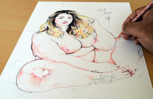 artmindbodysoul: Drawing Chubby Paperdolls I have loved drawing curvy women since I was a kid. It st