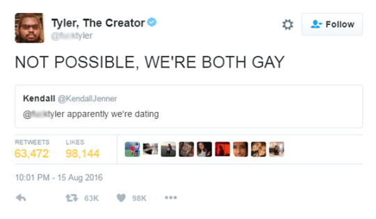 ok, but was tyler ever in the closet??