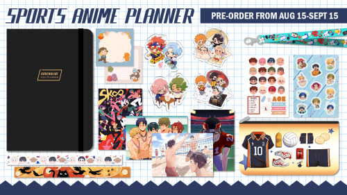 spoaniplanner: PRE-ORDERS NOW OPEN!!! Calling all Sports Anime Fans: ⚡ADRENALINE⚡, the 2022 Sports A