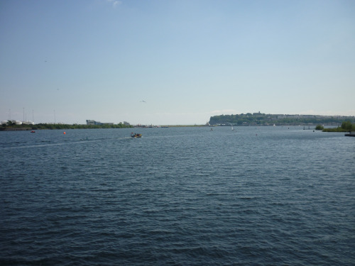 This is how I spent my afternoon - a boat ride across the Bay and then a walk back around the barrag