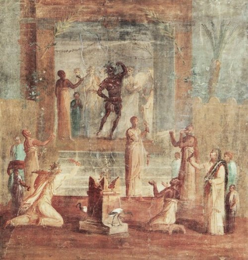 arjuna-vallabha:Isis Worship Scenes, Herculaneum Mural, Italy