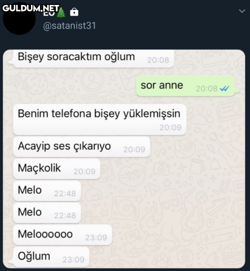 EO @satanist31 Bişey...