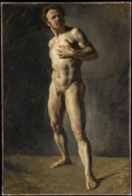 designedfordesire:  montair: Eugène Delacroix, Etude d'homme nu, c.1840