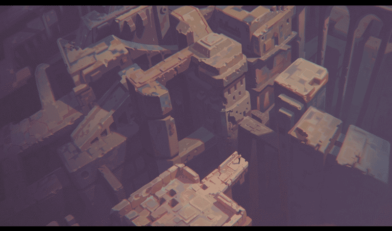 x-story-blog:  Process time!First idea was to show empty backgrounds with parallax,