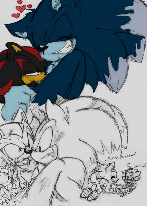 Who doesn't love the werehog? — Shadow X Sonic the Werehog by  Narcotize-Nagini