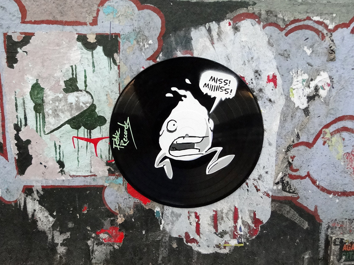 streetartsf:  Miss! Public Records. Clarion Alley @Mission Street in San Francisco,