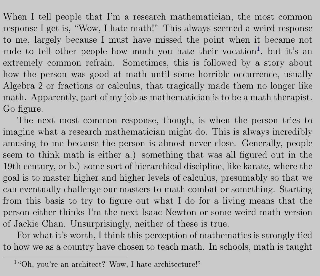 “I must have missed the point where it became not rude to tell other people how much you hate their vocation…”