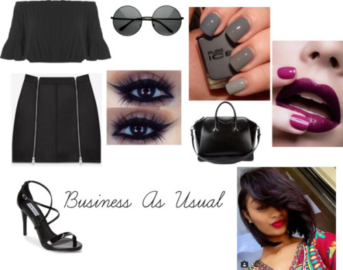 Business As Usual By Sweettime9 Featuring Ankle Strap Sandals