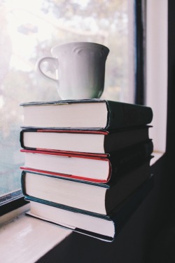 bookinfinities:books, coffee, and window