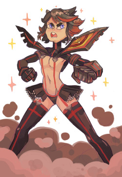 insidematthieu:  A bunch-o Kill la kill drawings I’ve made today. I miss watching this show…  Ryuko~ &lt;3 &lt;3 &lt;3