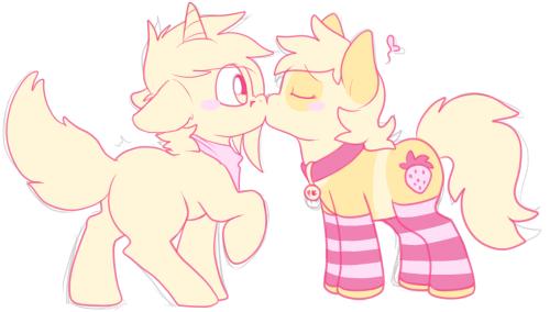 questionablepanda:  kissies~♥  I dunno who they are, but this is adorable as fuck. <3