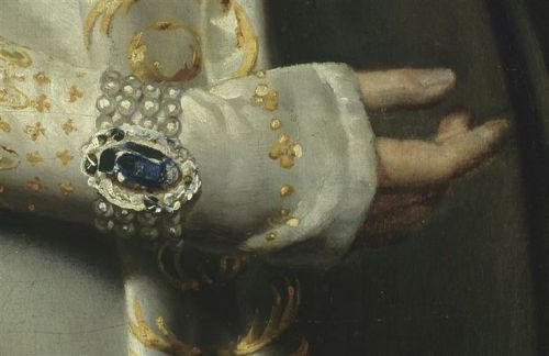 Riesener - Portrait en pied de l'impératrice Joséphine (detail)