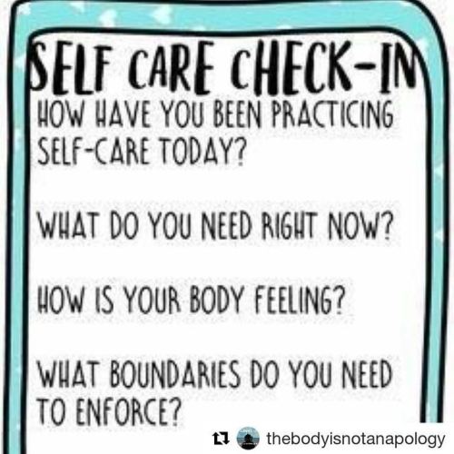 #Repost @thebodyisnotanapology (@get_repost)・・・Self-care check in: how are you doing today? #radical