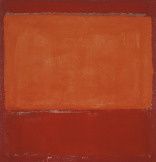 Mark Rothko, Untitled (Orange and red on red), 1957oil on canvas, 68 7/8 x 66 3/8 in. © Kate Rothko 