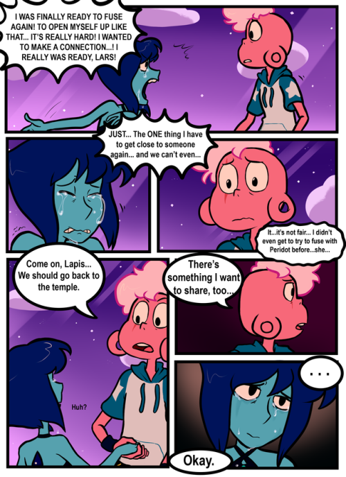 jankybones: Finally finished my Larzuli comic! Just a small little moment that Lars and Lapis shared