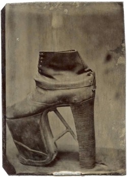  (via Anonymous Works: A 19th Century Tintype of an Orthopedic Shoe) or - a remnant of the first glam-rock band… 