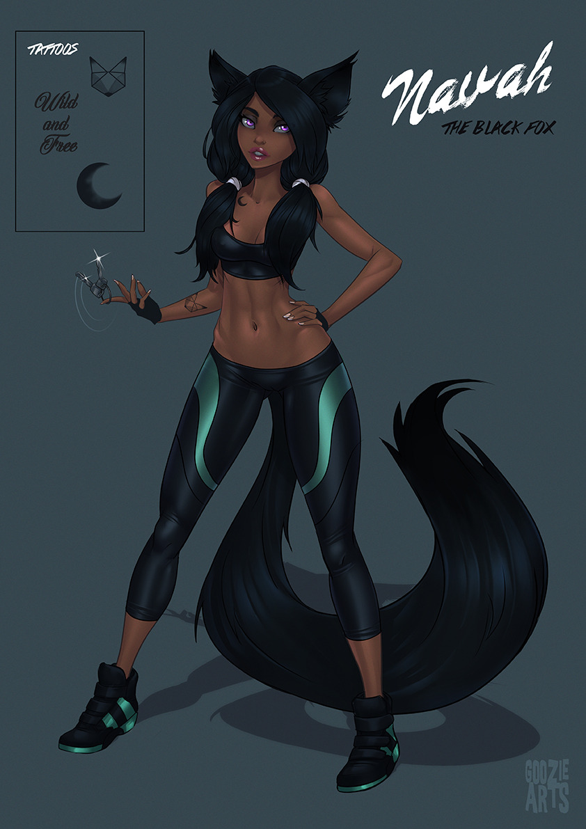 goozieart:Here’s my latest OC Navah, which Heafoxy was so kind to draw already.