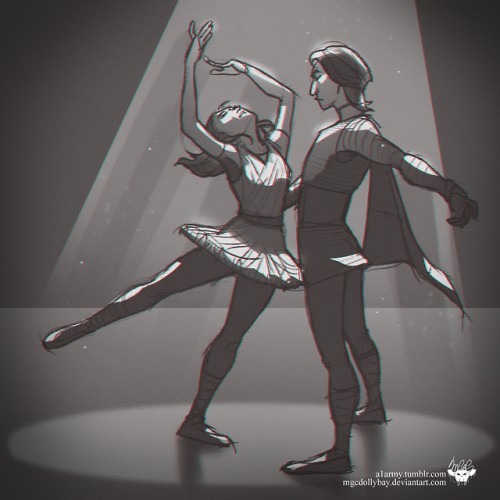 supreme-cheesecake: “Make me dance”Ballet AU inspired by @reylorobyn2011 