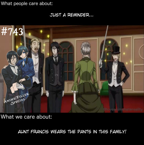 Black Butler #743 - The guys are so ok with it too. ~ LoveAnimeHateReality