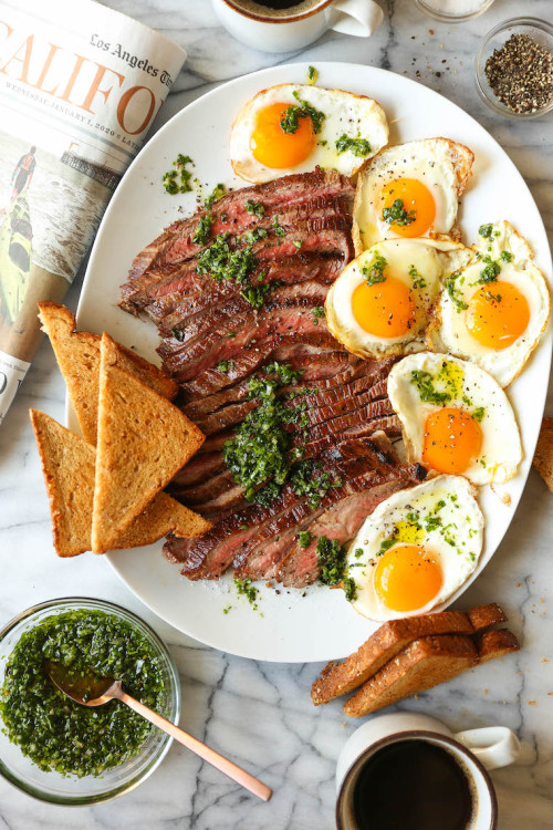 daily-deliciousness: Best ever steak and eggs