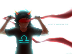 5watt-litebulb:  Terezi Wek Day 2: BL1NDN3SSremember when this angel is depressed when she made bad decision and got her sight back? and all the angst convo following until her death? also, all the badassery? yeah me too.