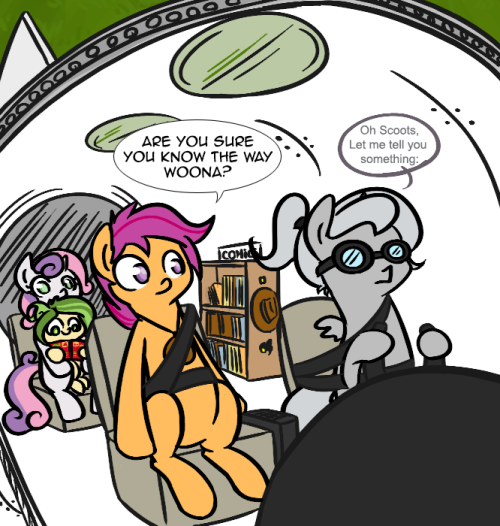 scootalootheadventurer:  It seems the story continues to show us flashbacks on its own. Just in time too, you were starting to wonder whatever happened to the protagonist.   X3 Go Woona!
